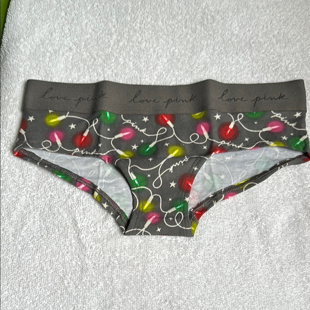 PINK Holiday Lights Hipster Panties